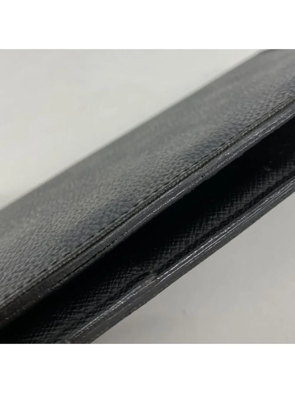 Louis Vuitton Wallet Damier Graphite Portefeuille Brazza Black